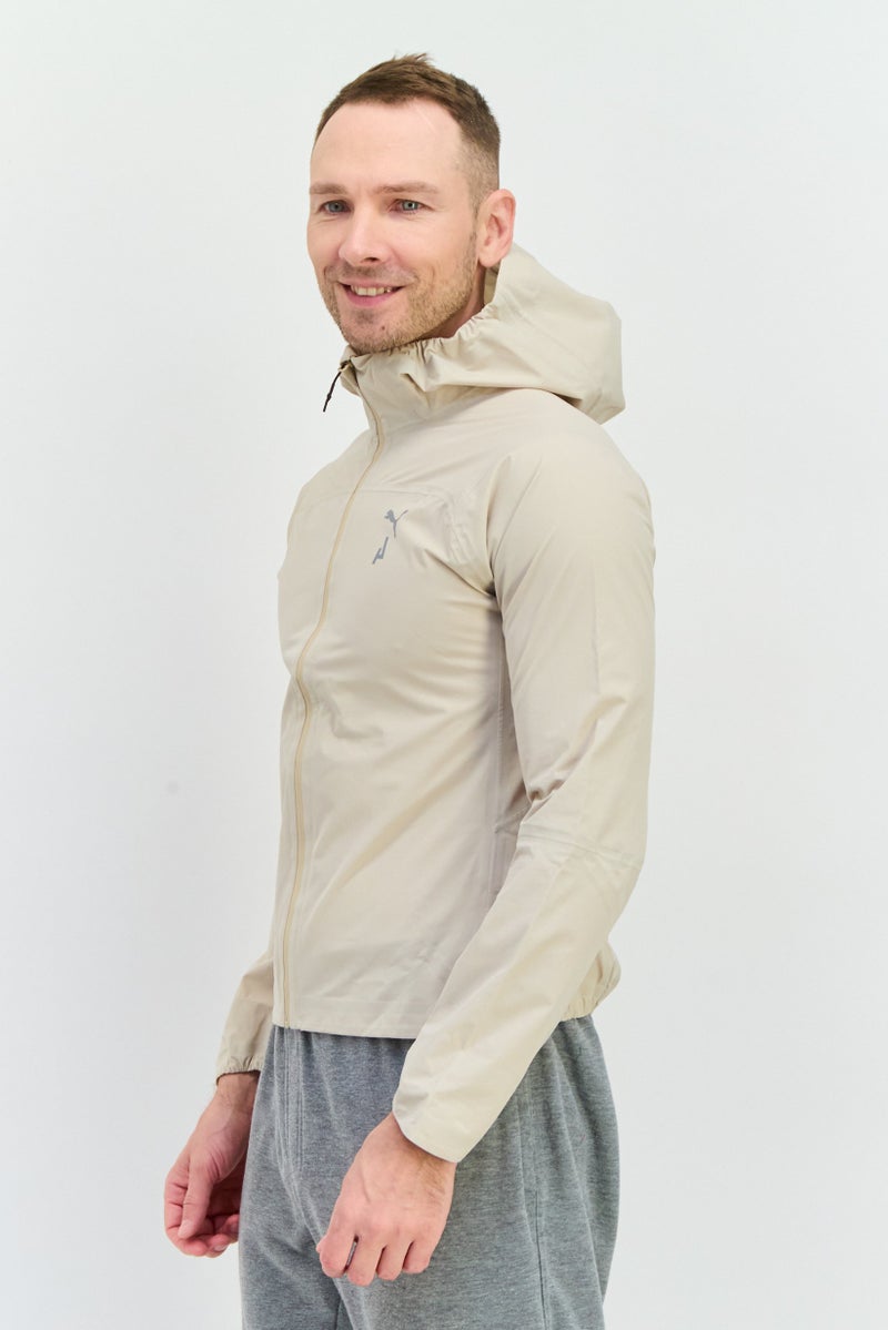 PUMA Men Sportswear Fit Long Sleeve Traiining Jacket, Beige - Image 4