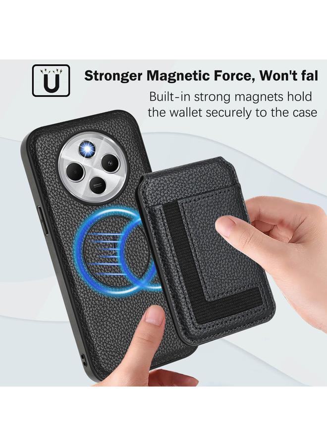 S-TOP Case For Redmi 14C 4G / 14R / A4 5G CX01 Detachable Magsafe Magnetic Card Bag Phone Case - Image 5