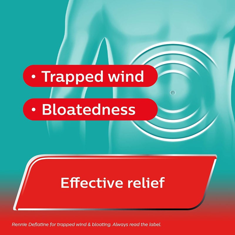 Rennie Deflatine Trapped Wind Relief Tablets - Image 3