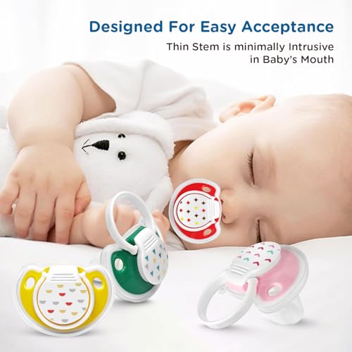 Mee Mee Pacifier Ultra Light Soft Silicone Nipple | BPA Free | Oral stimulatory | Teether | Air Flow Shield Pacifier for Babies Pack of 4 (Assorted) - Image 3