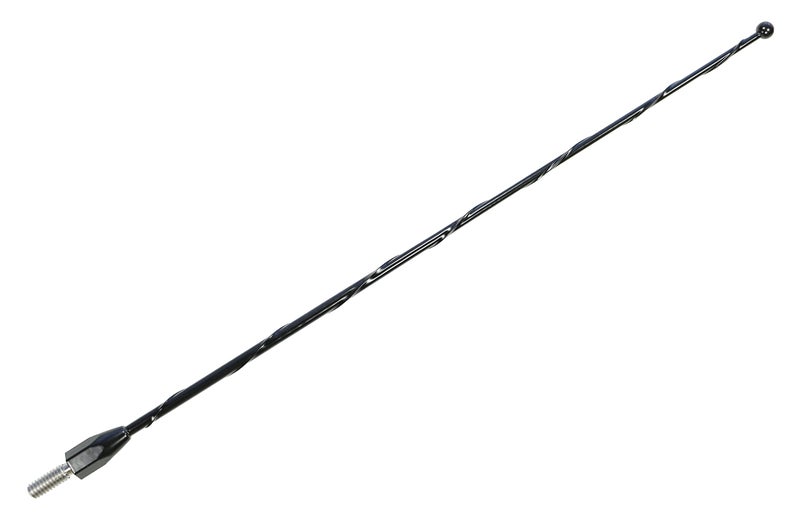 AntennaMastsRus - 12 Inch Black Short Antenna is Compatible with Toyota Tacoma (1995-2015) - Spiral Wind Noise Cancellation - Spring Steel Construction - Stainless Steel Threading - Image 1