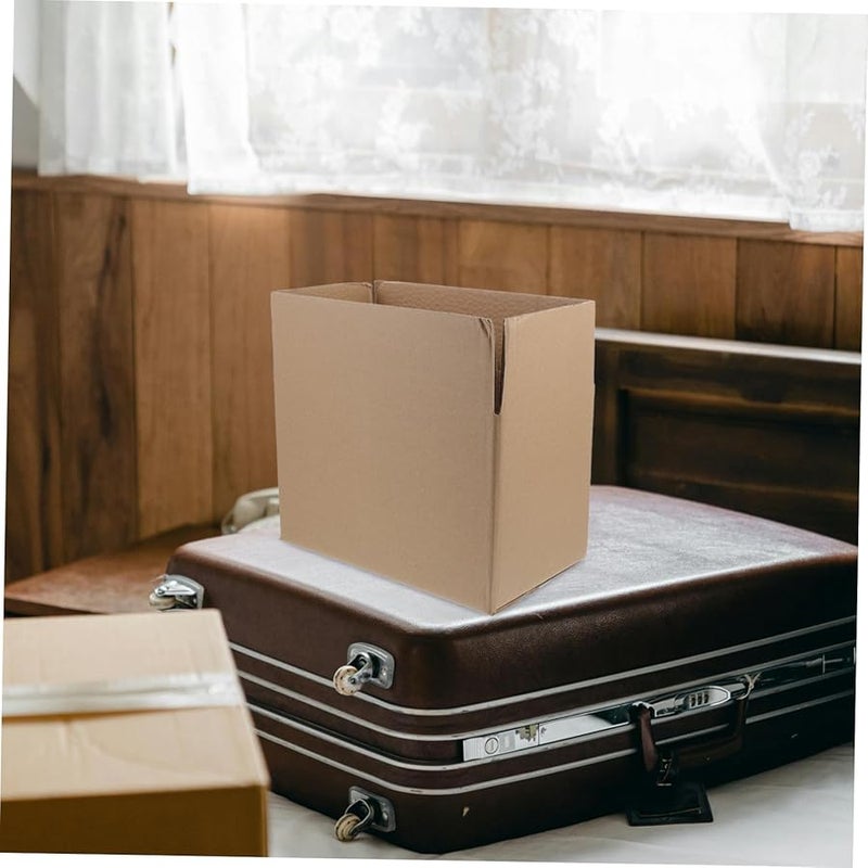 5pcs Sturdy Brown Kraft Paper Shipping Boxes for Mailing Packaging Moving Storage - Image 5