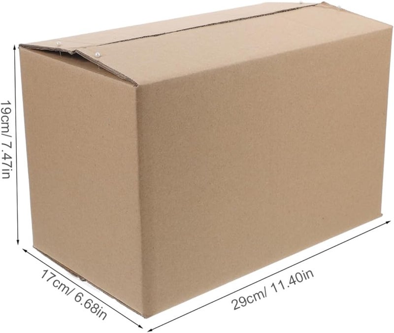 5pcs Sturdy Brown Kraft Paper Shipping Boxes for Mailing Packaging Moving Storage - Image 3
