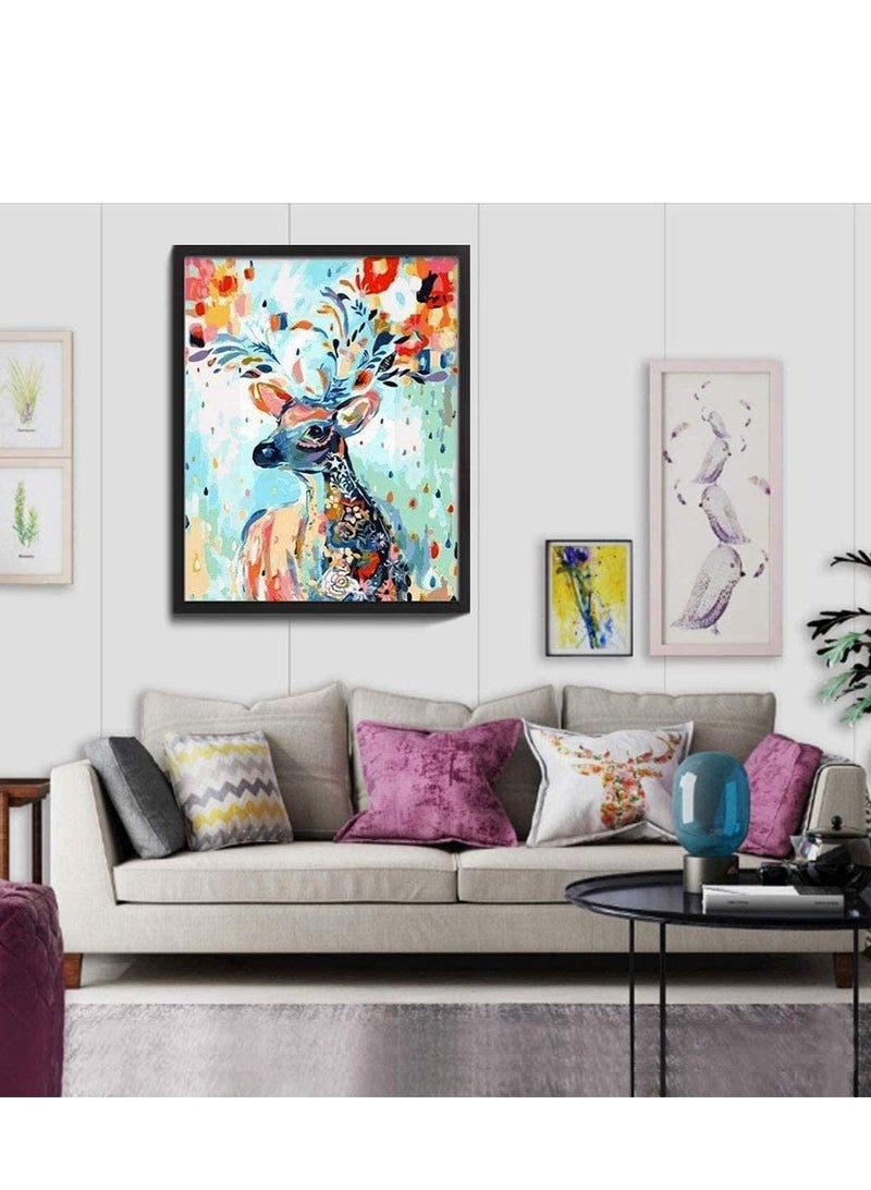 Paint by Number Colorful DIY Kit for Kids Adults Canvas Painting Acrylic Arts Craft for Home Wall Decoration 16x20 - Image 2