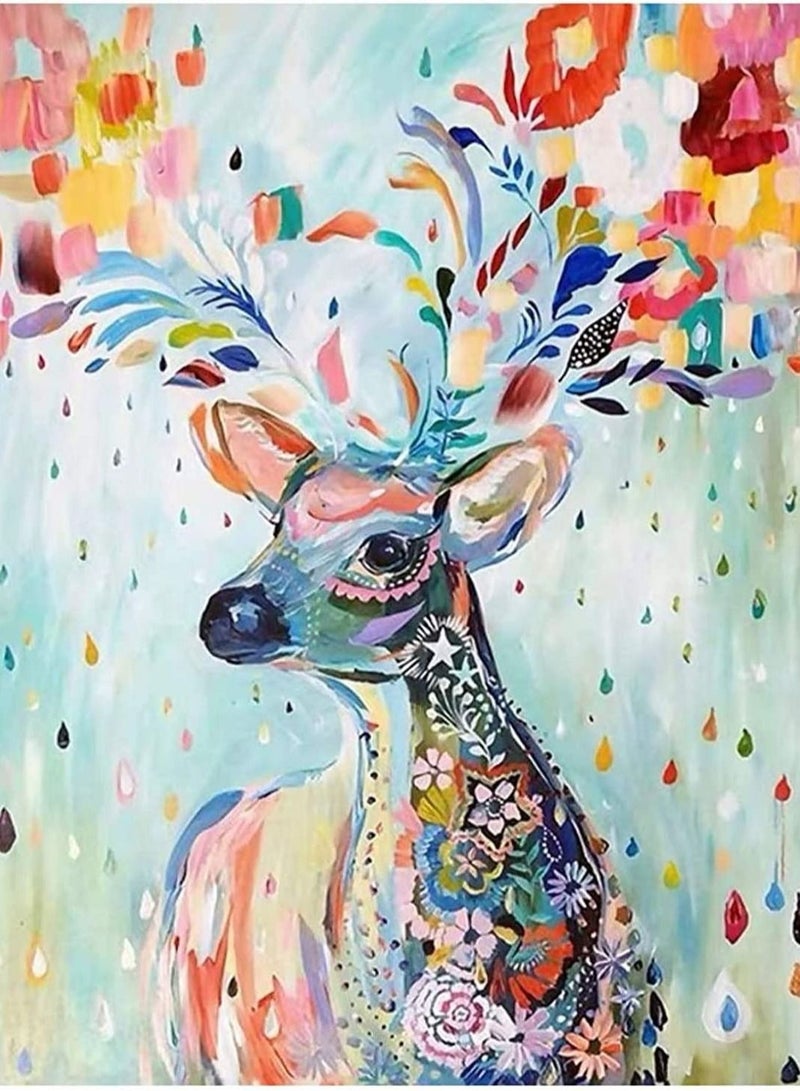 Paint by Number Colorful DIY Kit for Kids Adults Canvas Painting Acrylic Arts Craft for Home Wall Decoration 16x20 - Image 1