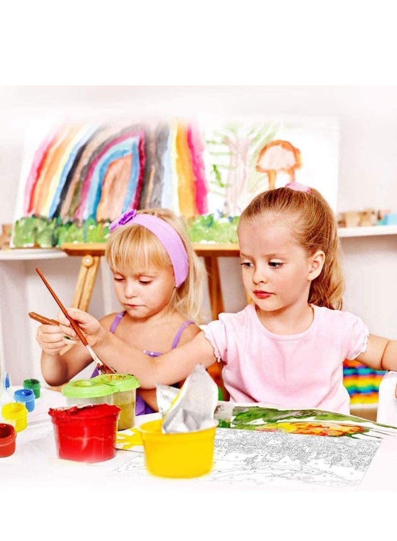 Paint by Number Colorful DIY Kit for Kids Adults Canvas Painting Acrylic Arts Craft for Home Wall Decoration 16x20 - Image 3