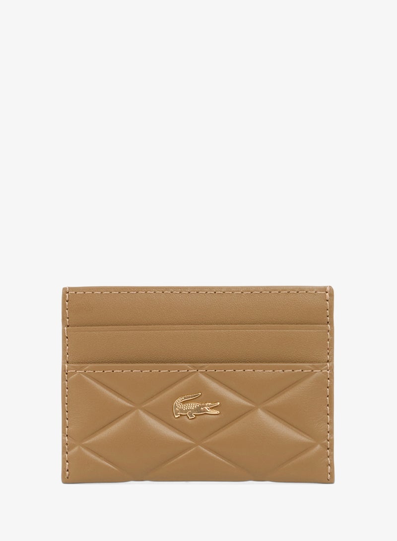 LACOSTE Crocodelle Leather Cardholder - Image 1