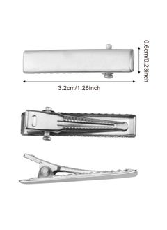 Hotop 200 Pieces Alligator Hair Clips Metal Duck Bill Hair Clips Flat Top Single Prong Hairpins For Hair Styling Diy Accessories (1.26 Inch)  - Image 4