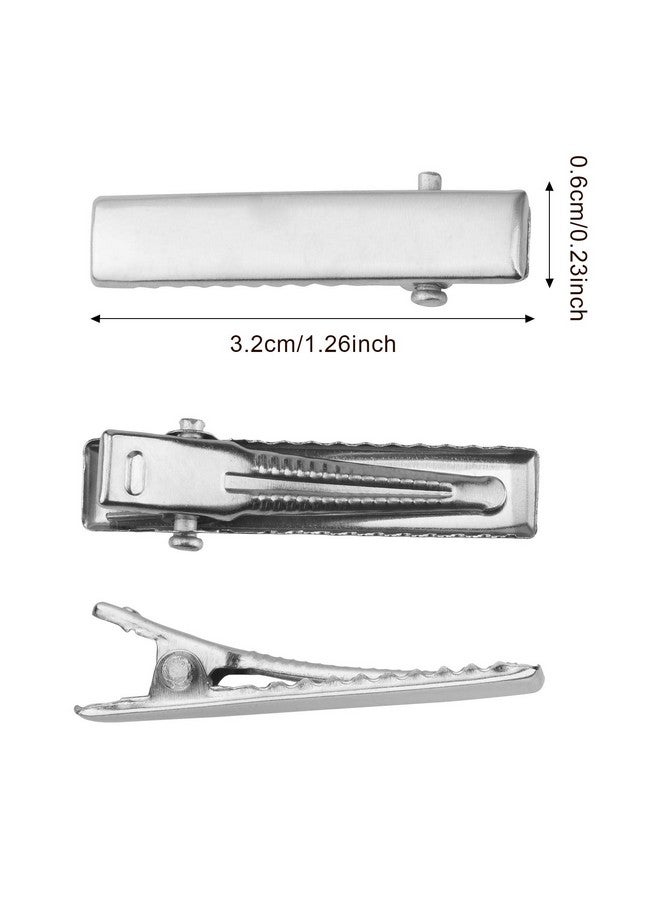Hotop 200 Pieces Alligator Hair Clips Metal Duck Bill Hair Clips Flat Top Single Prong Hairpins For Hair Styling Diy Accessories (1.26 Inch) - Image 4