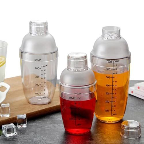 Bridge2shopping Acrylic Cocktail Shaker with Strainer Unbreakable, 700 ML - Image 5