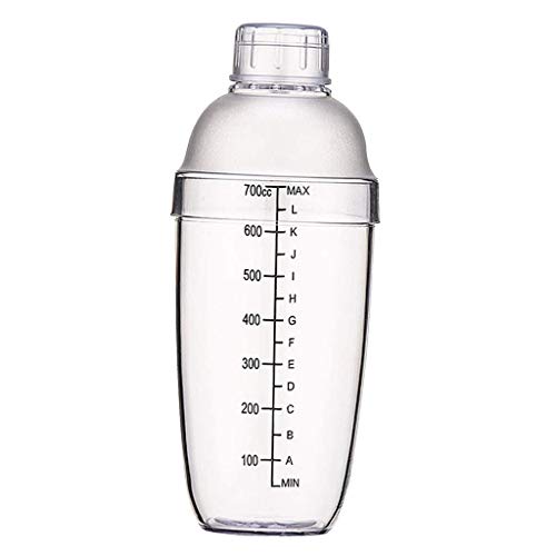 Bridge2shopping Acrylic Cocktail Shaker with Strainer Unbreakable, 700 ML - Image 1