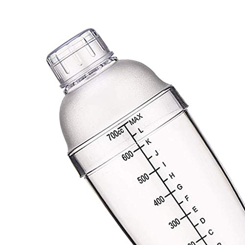 Bridge2shopping Acrylic Cocktail Shaker with Strainer Unbreakable, 700 ML - Image 2