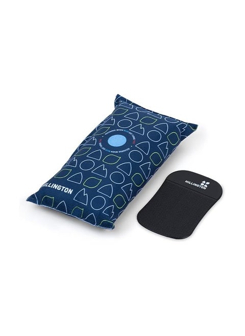 Reusable Car Interior Dehumidifier Bag and Dashboard Mounting Anti-Slip Mat - Use in Vehicles to Prevent Damp, Moisture, and Condensation (1 x 1KG)