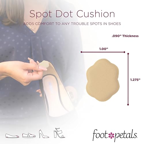 Foot Petals Spot Dot Cushion Scalloped Pressure Point Solution For Blister Relief, Khaki - Image 4