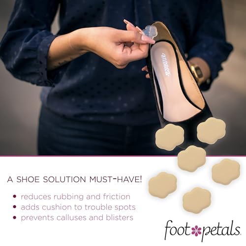 Foot Petals Spot Dot Cushion Scalloped Pressure Point Solution For Blister Relief, Khaki - Image 3