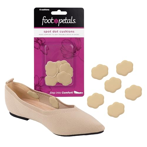 Foot Petals Spot Dot Cushion Scalloped Pressure Point Solution For Blister Relief, Khaki - Image 1