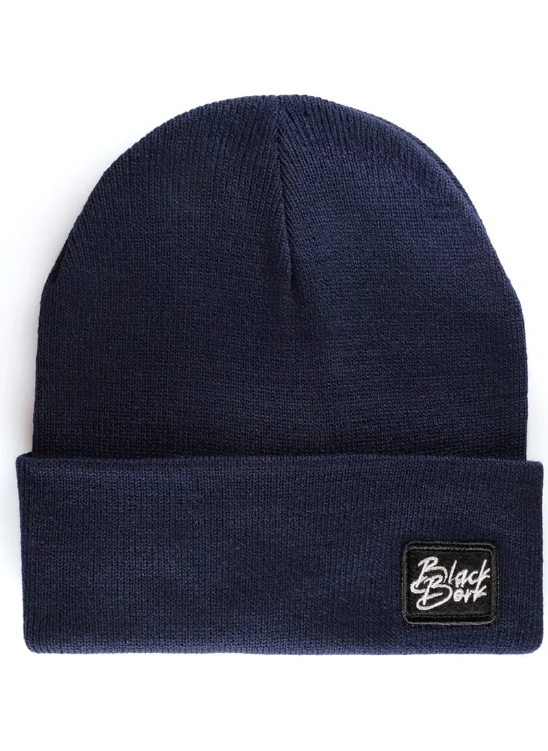 Black Börk Blackbörk V1 Acrylic Duckside - Unisex Navy Blue Beanie with 1 Code Logo