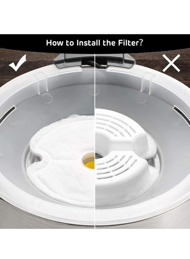 جمورو 4 عبوات من أوراق فلتر الكربون المنشط القطنية لنافورة المياه للقطط - Image 3