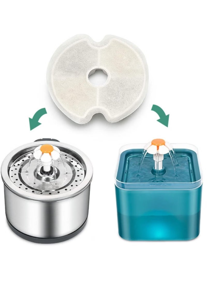 جمورو 4 عبوات من أوراق فلتر الكربون المنشط القطنية لنافورة المياه للقطط - Image 5