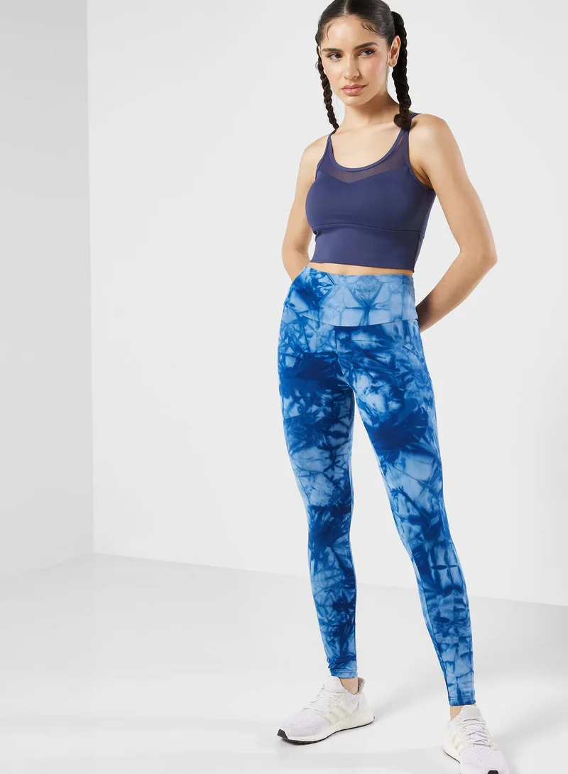 FRWD Cutout Mesh Detail Longline Sports Bra