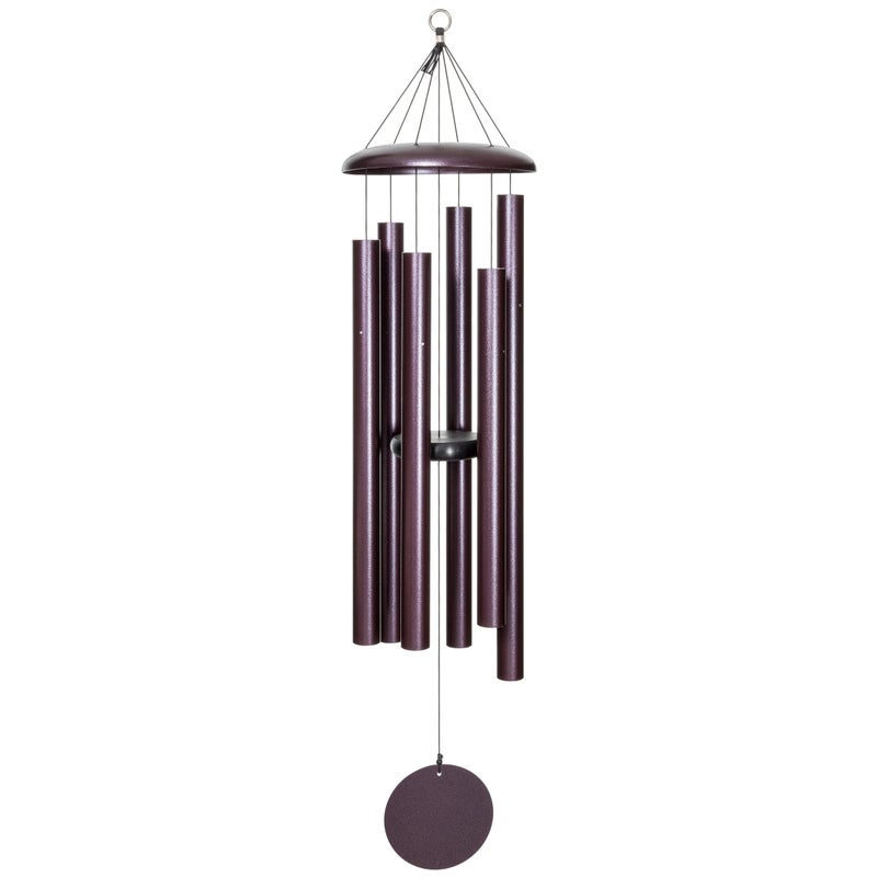 Corinthian Bells by Wind River 50 inch Plum Wind Chime for Patio Backyard Garden and Outdoor Decor Aluminum Chime Made in The USA