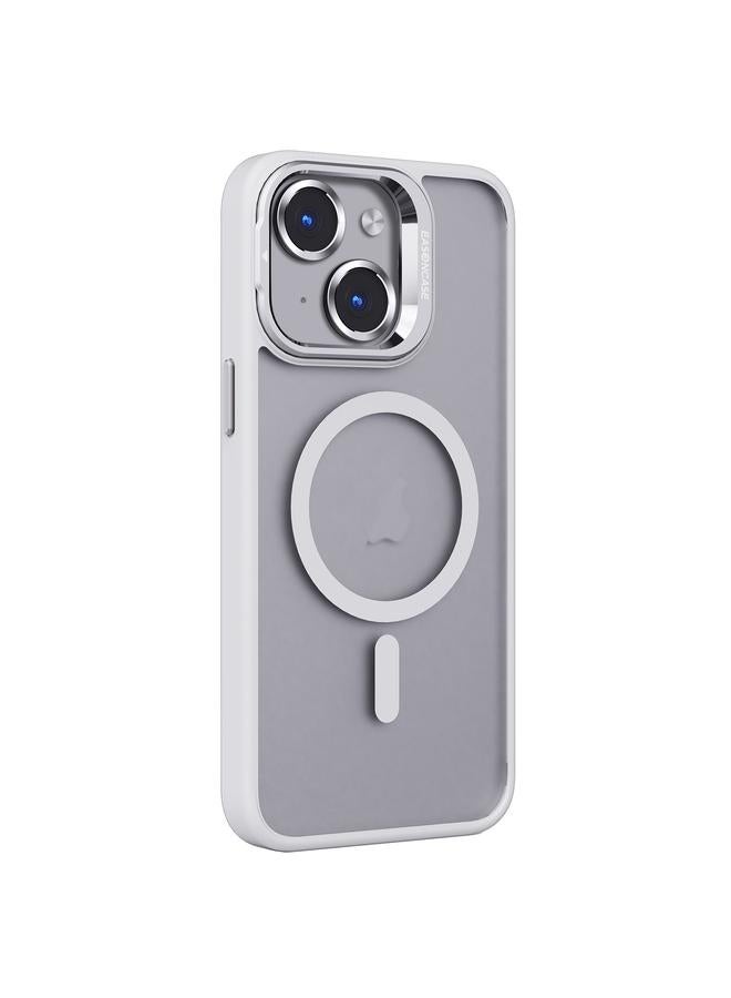 S-TOP Case For iPhone 15 Plus Invisible Lens Holder PC + TPU Frosted MagSafe Phone Case - Image 1