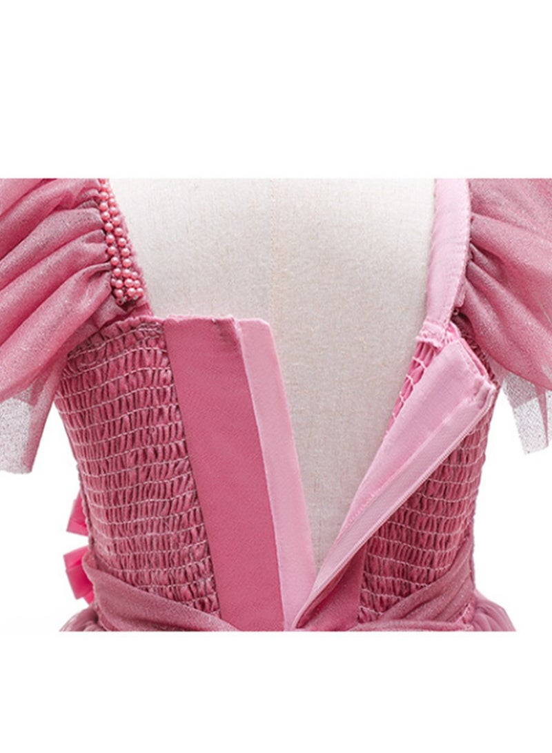 Girls princess dress tutu gauze atmospheric performance costume little girl flower girl wedding dress Costumes - Image 4