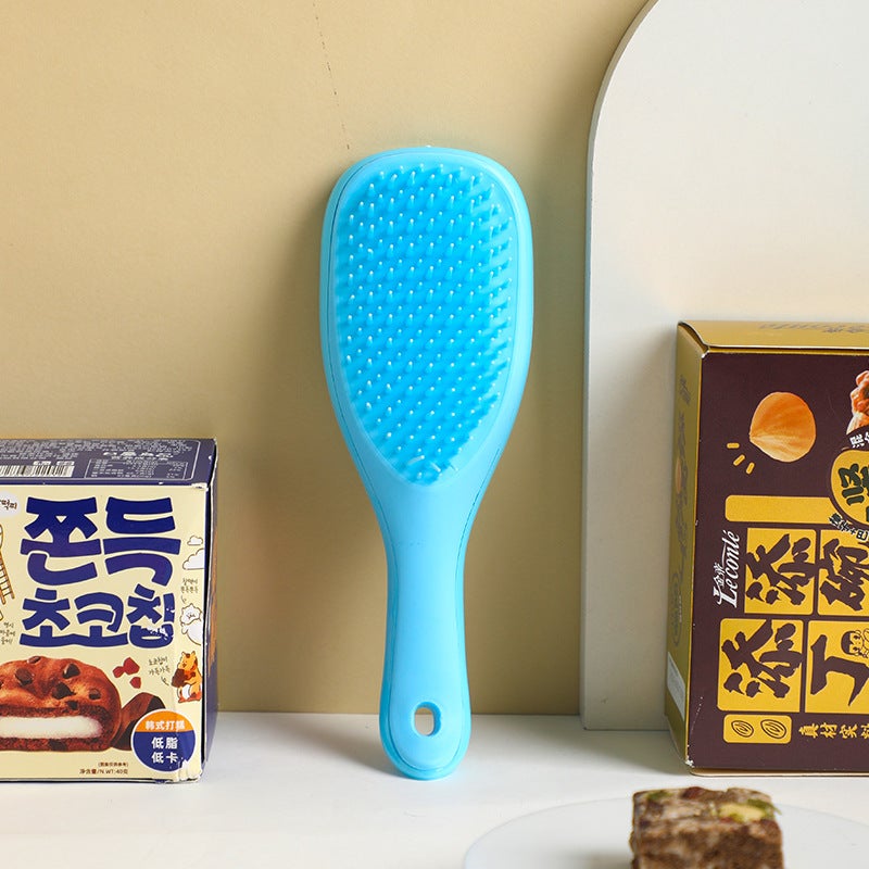 Loquat Shake Tone Same small size Long Handle Princess Comb British Princess TT Airbag Princess Comb Curly Hair Massage Princess Comb Blue trumpet