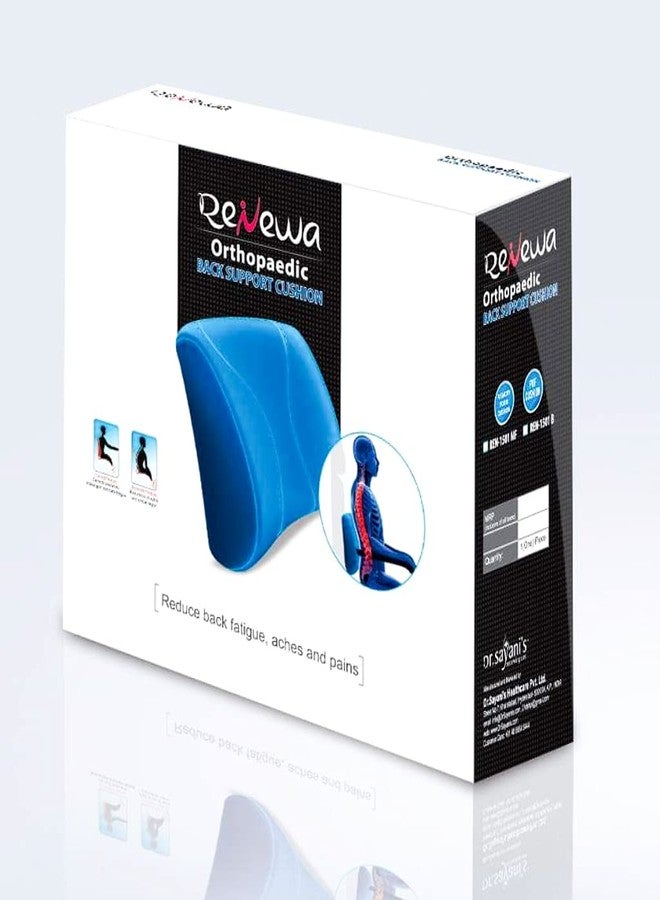 Renewa Orthopaedic Back Support Memory Foam (Black) - Image 1