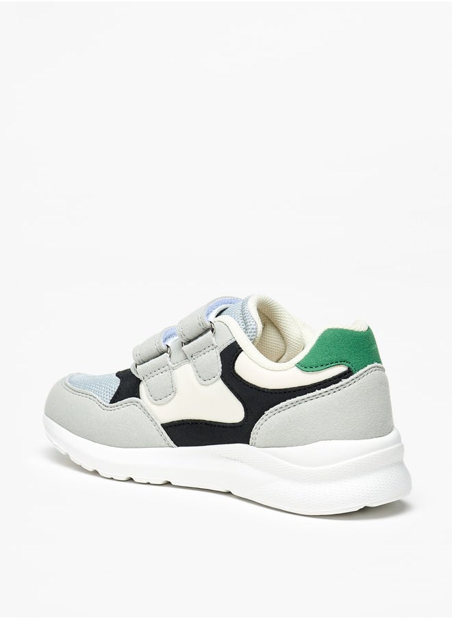 LBL by Shoexpress - Boys Panelled Sneakers with Hook and Loop Closure - Image 1