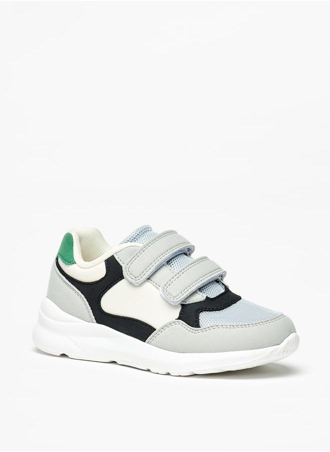LBL by Shoexpress - Boys Panelled Sneakers with Hook and Loop Closure - Image 1
