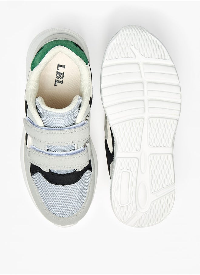 LBL by Shoexpress - Boys Panelled Sneakers with Hook and Loop Closure - Image 1