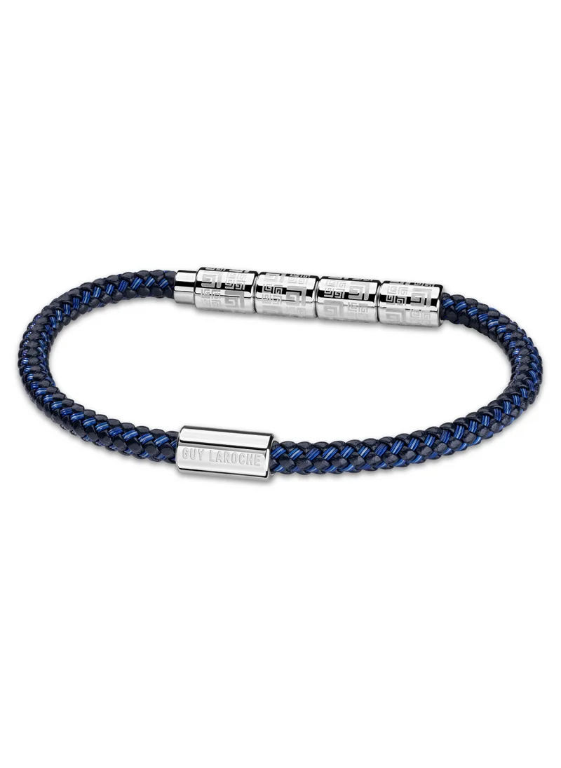 غاي لاروش Pierre Blue Cord Bracelet For Men