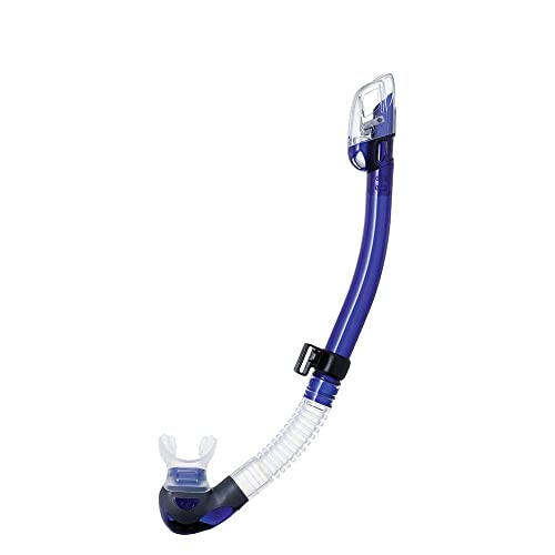 TUSA SP-0101 Hyperdry Elite II Scuba Diving Snorkel, Cobalt Blue - Image 1