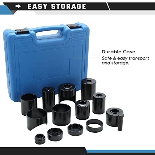 ATPEAM 14 Pcs Master Ball Joint Service Adapter Set Ball Joint Replacement and Installer Adapter Tool Compatible for GM and Dodge 2WD and 4WD Cars Trucks and SUVs - Image 5