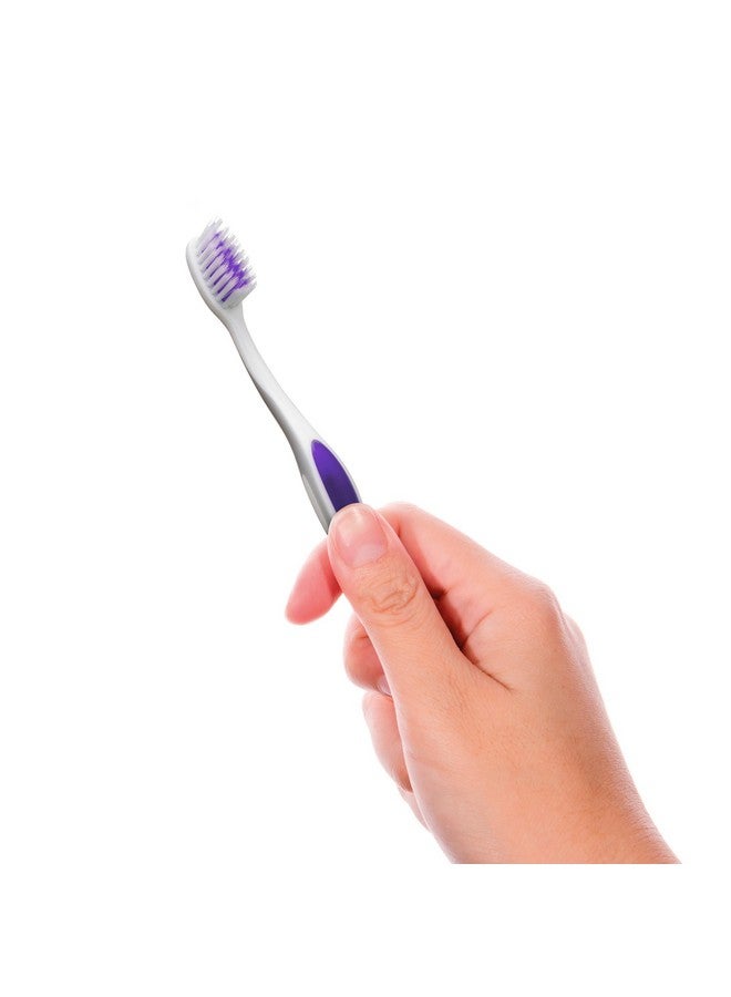 جم فرشاة أسنان GUM Summit+ الناعمة، شعيرات مدببة فائقة الدقة لإزالة البلاك بفعالية أكبر، فرشاة أسنان فائقة النعومة للبالغين، عبوة واحدة (12 فرشاة) - Image 3