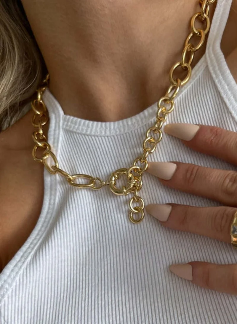 LUV AJ Cleo Chain Necklace-Gold