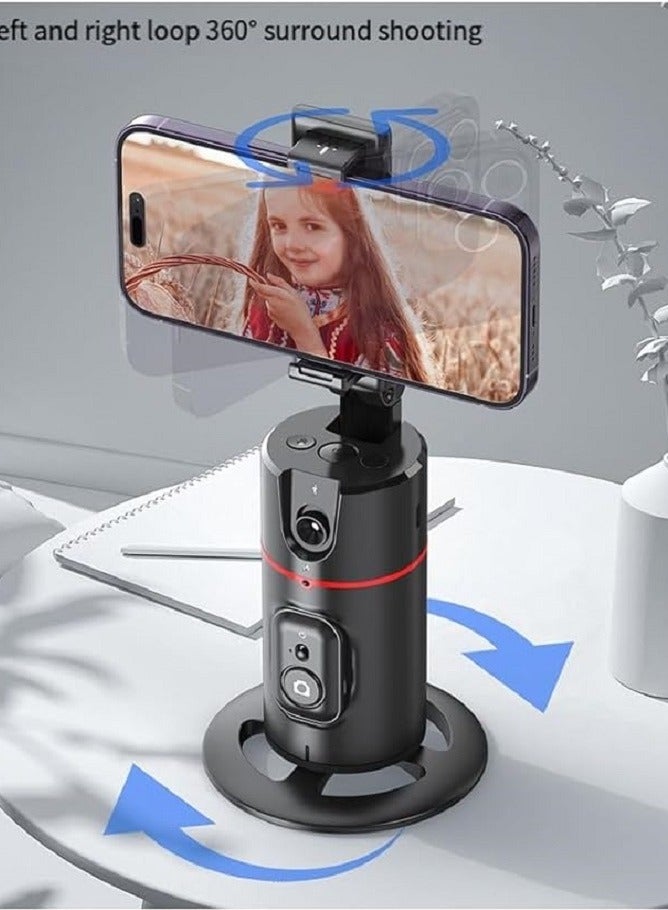 Smart Capture Hub, Foldable Auto Face Tracking Phone Holder with 360 Degree Rotation Tripod, Gesture Control, Ideal for Vlogging, TikTok, and Seamless Live Streams  - Image 1