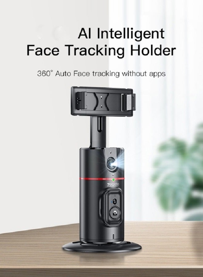 Smart Capture Hub, Foldable Auto Face Tracking Phone Holder with 360 Degree Rotation Tripod, Gesture Control, Ideal for Vlogging, TikTok, and Seamless Live Streams  - Image 2