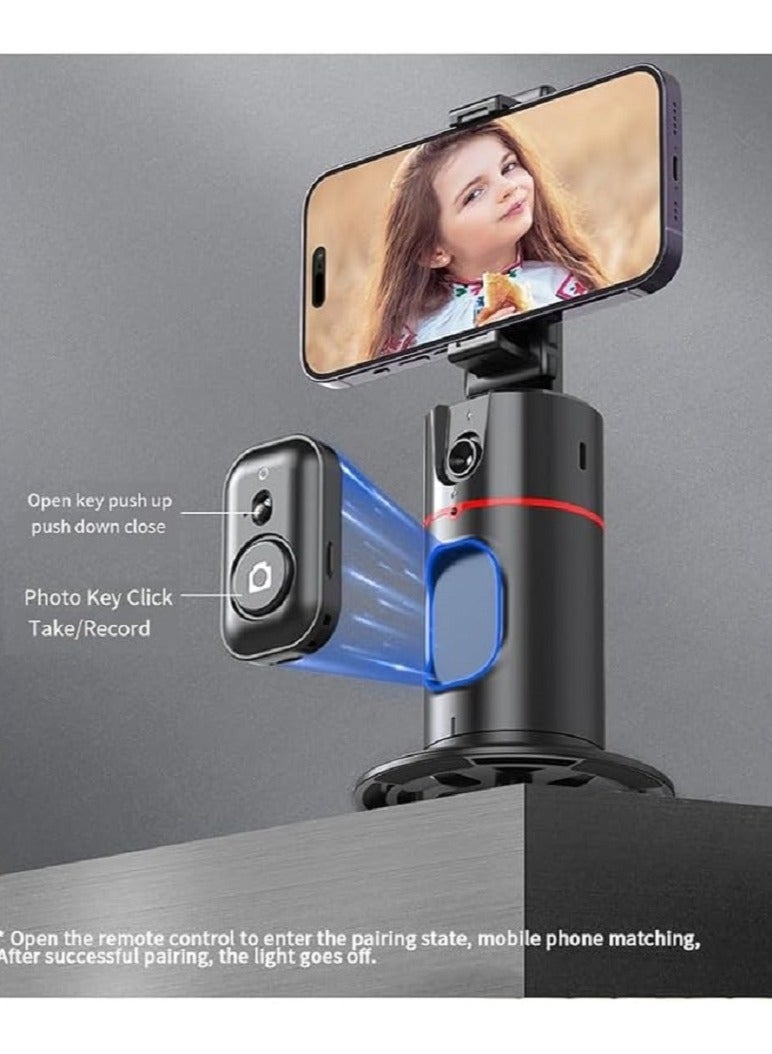 Smart Capture Hub, Foldable Auto Face Tracking Phone Holder with 360 Degree Rotation Tripod, Gesture Control, Ideal for Vlogging, TikTok, and Seamless Live Streams  - Image 5