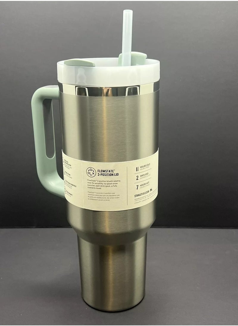 Stanley - Stanley cup H2.0 Stainless Steel with Lid and Straw for Water Iced Tea,Coffee and Smoothie - Image 1
