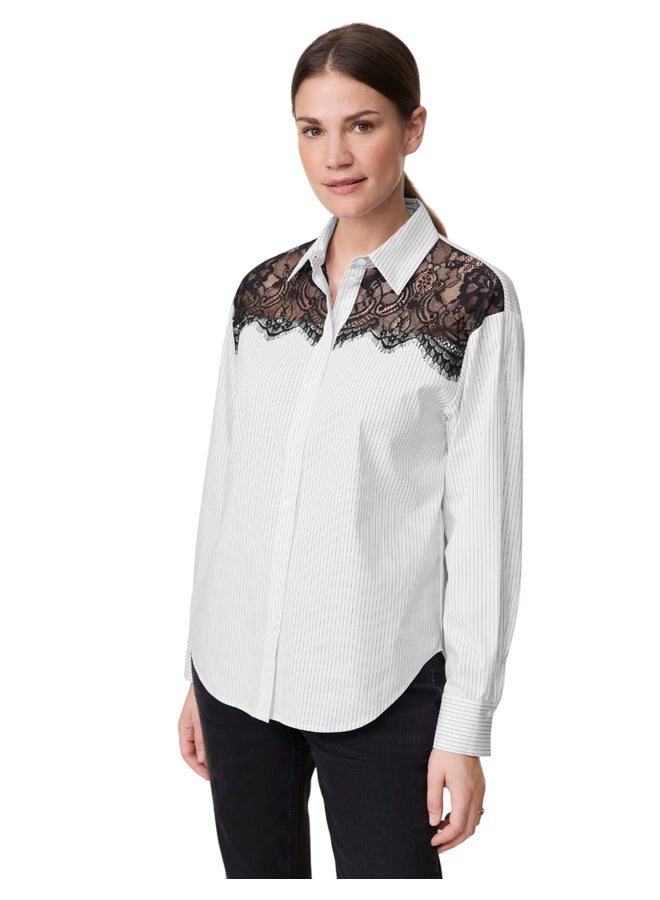 GERRY WEBER Striped Long Sleeve Shirt  - Image 1