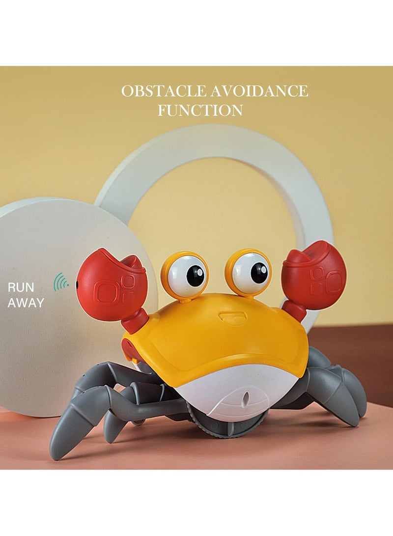 Crawling Crab Baby Toy with Light Up for Kids Toddlers, Musical Toy with Automatically Avoid Obstacles, Sensory Walking Crab Toy for Kids Up to 3-12 Months, Tummy Time Crab Pet Toy Gift  - Image 2