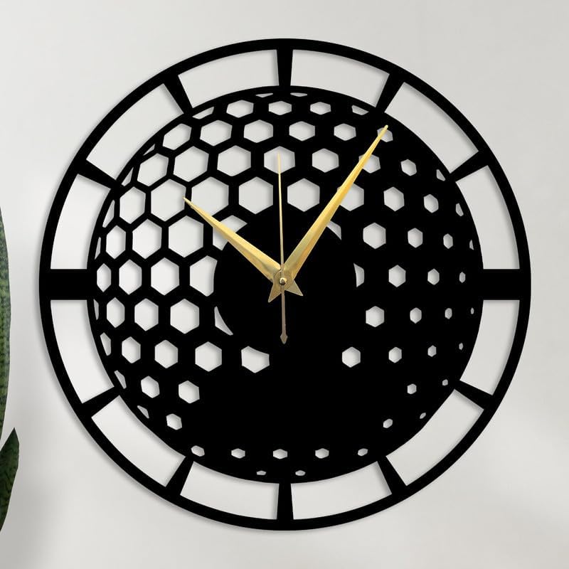 Reyox Material Metal Wall Clock Big Size Wall Clock Modern Clocks for Living Room Stylish Wall Clocks for Home Antique Big Size Modern Wall Watch for Home DecorBlack40 cm DA81