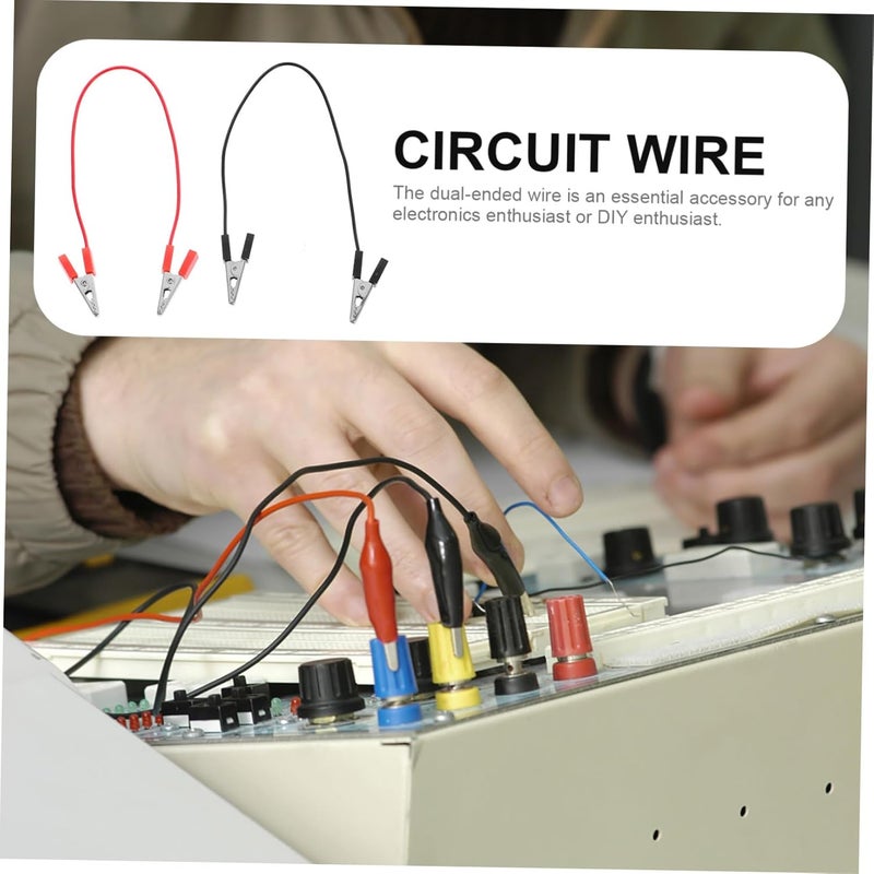 Popular trusted craftsmanship 8Pcs Insulated Copper Wire with Alligator Clips Dual Head Test Leads for Electrical Experiments Durable and Copper Construction for Physics Projects and Home Light & heavy use compatible Nationwide warehouse layout Market need oriented construction Upgraded simple practical design Global production standard crafted KSA stocked goods Stable local goods source General standard compliant quality Wear resistant Odor free color Global assemble options Personal & public compatible Long lasting universal build Standard fit Wet anti slip Multi-use detailed build Indoor outdoor use Flexible usage build Local supply chain stock Priority based order prep Home & professional compatible Desert area eligible deliver Licensed warehouse stored goods Comfort grip - Image 5