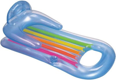 Intex King Kool Lounges Inflatable Pool Float, Multi-Colour 63x33.5inch