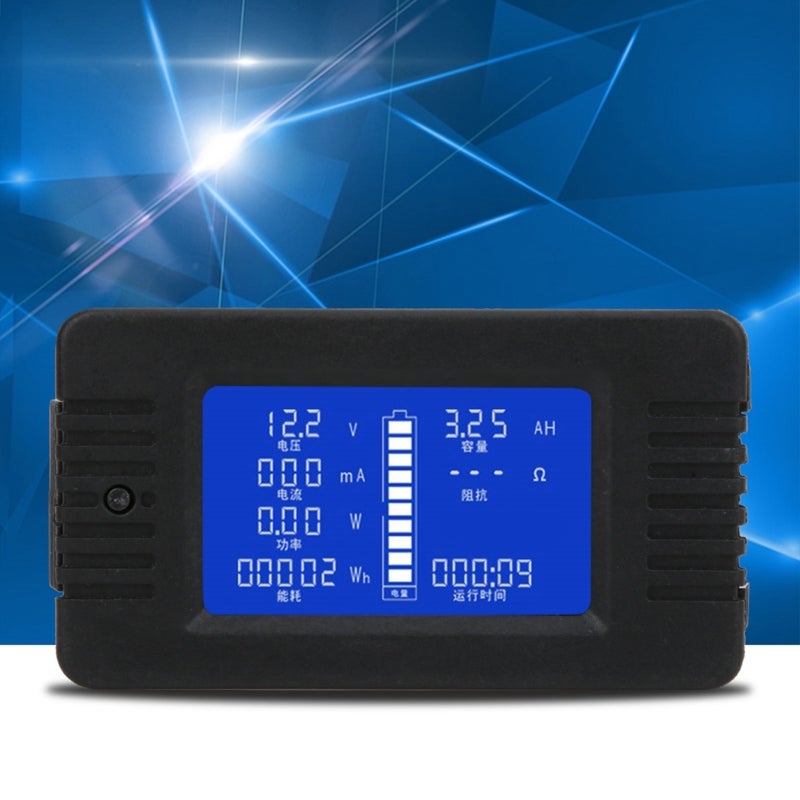 Battery Tester 0-200V 0-300A LCD Display 9 Measurement Parameters Voltage Current Power - High Accuracy Chip Control for Various Battery Types - Image 3