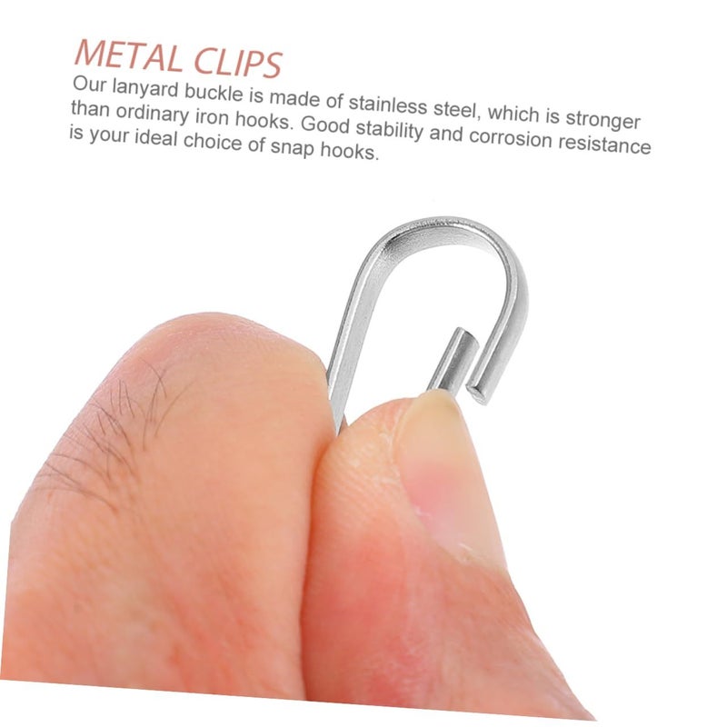 120 Pcs Stainless Steel Spring Snap Hooks Metal Key Chain Clips For Outdoor Activities Projects Lanyard Hook For Keys Gear - Image 4