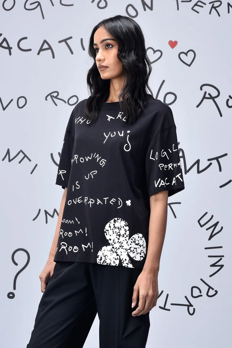 Genes Lecoanet Hemant Scribble Bunny T-Shirt