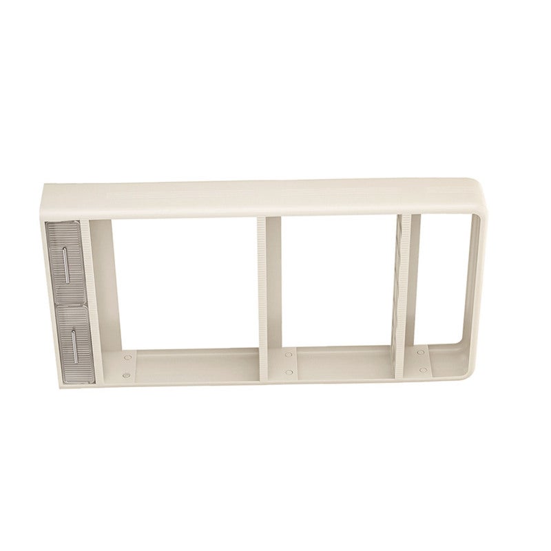 Wall Mounted Spice Rack Organizer 3-Layer Plastic No Drilling Installation With 7 Adhesive Backings - Triple Layer Design With 6 Removable Hooks for Kitchen Pantry Organization - Image 2